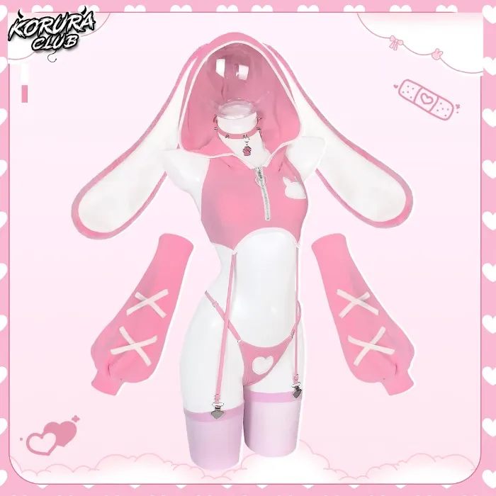 [Korura Club] Bunny Vest Lingerie (Pink)