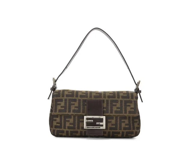 Pre-Owned Brown Zucca Canvas Baguette 