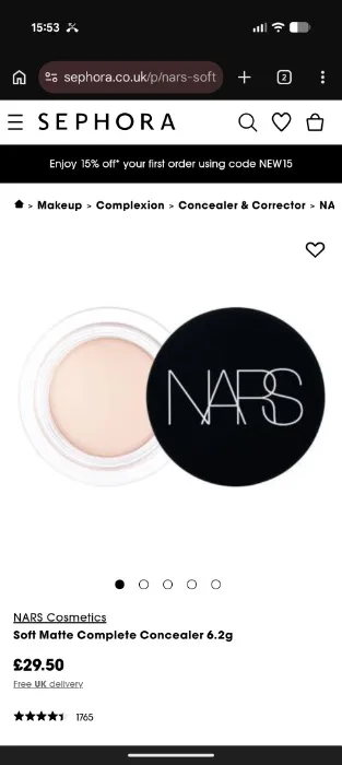 NARS Cosmetics Soft Matte Complete Concealer 6.2g