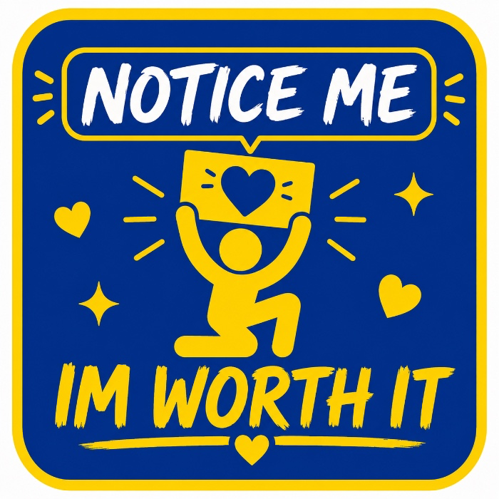 Notice me Sir , I’m worth it !