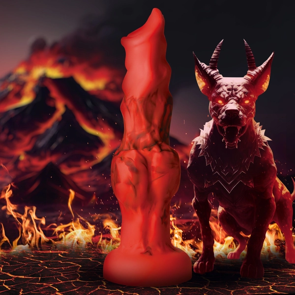 Fire Hound Silicone Dildo - Large - Creature Cocks
