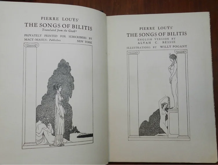 The Songs of Bilitis - 1926 signed limited edition