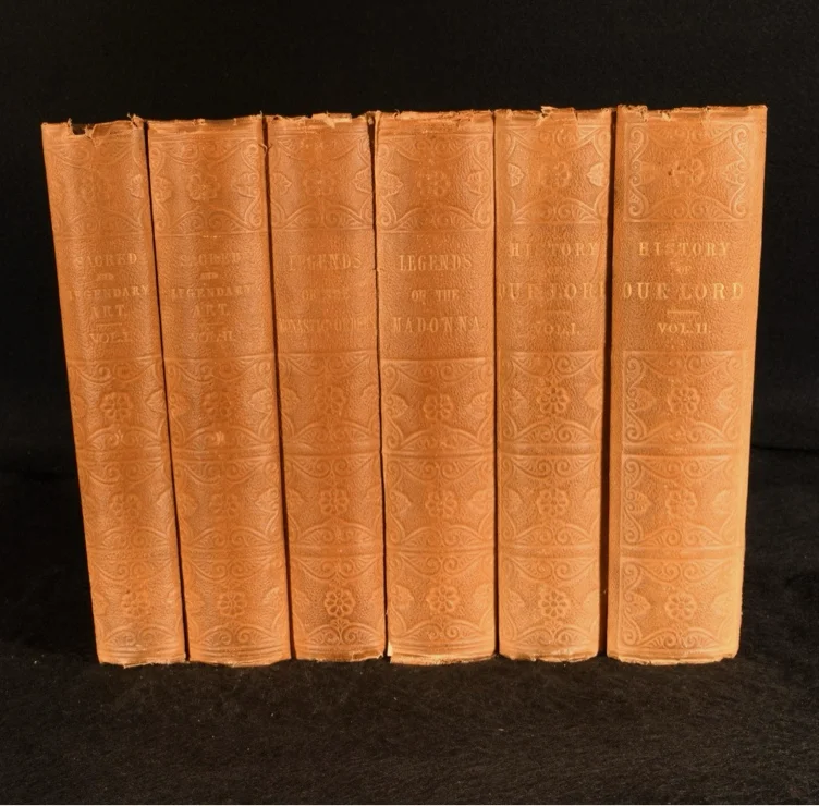 Sacred and Legendary Art by Mrs Jameson - 6 vol, 1872 to 1874