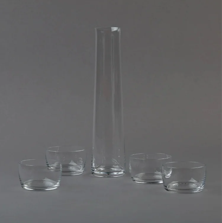 Crystal Sake Set - made by Deborah Ehrlich for E R Butler 
