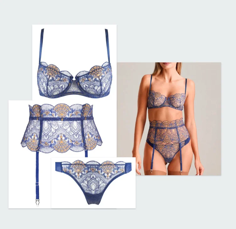 Venetian Glass Lingerie Set by ID Sarrieri