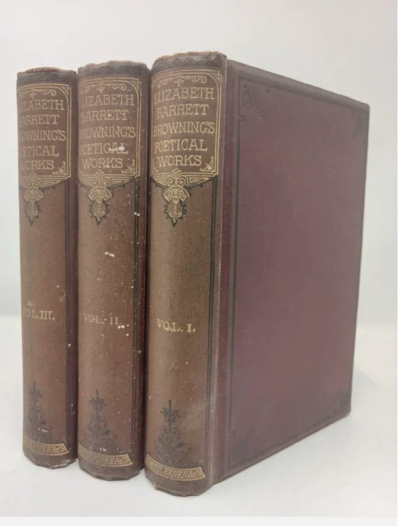 Elizabeth Barrett Brownings Poetical Works - 1886, 3 vol