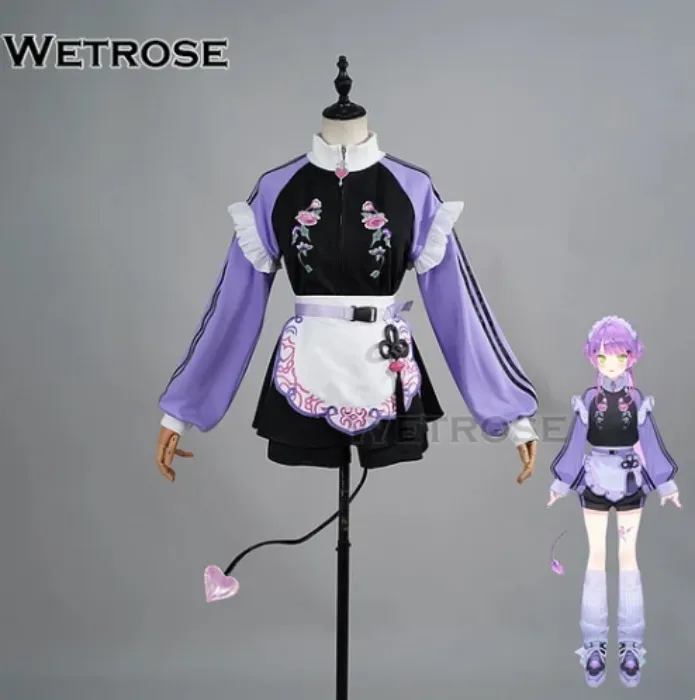 [Wetrose] Hololive JP Tokoyami Towa Jersey Sports Maid Cosplay Costume常闇トワメイド風ジャージ衣装コスプレ