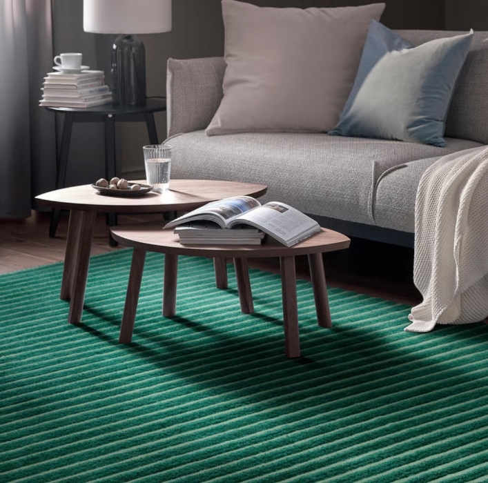 TÅGSPÅR Tapis, poils longs - vert 200x300 cm (6 ' 7 "x9 ' 10 ")