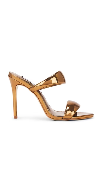 Steve Madden Saturn Sandals in Metallic Bronze, brown. - size 7.5