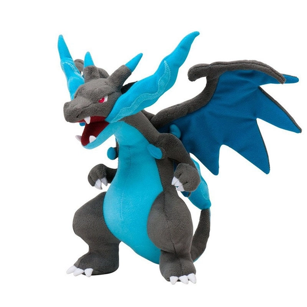 Charizard Plush Dragon Stuffed Animal Mega Charizard X Plushie - Mega Charizard X
