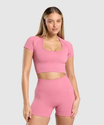 Pink sports top