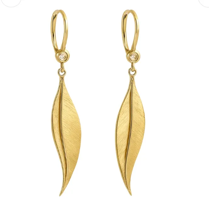Gold Leaf Earrings