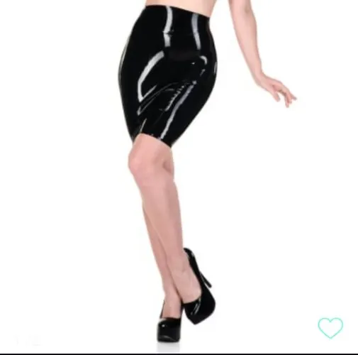 Lididex latex tight pencil skirt
