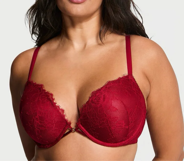 Logo Shine Strap Push-Up Bra