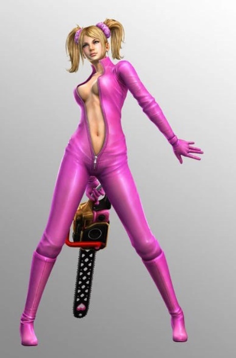 Pink Wet Look PVC Catsuit Jumpsuit 3-Zipper Open Crotch