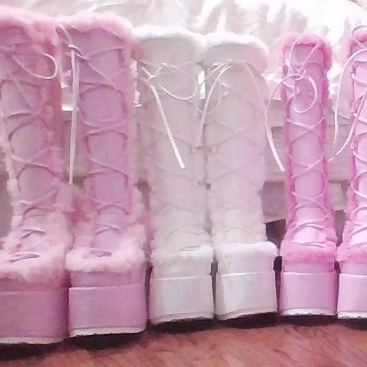 🎀 snow boots ₊°｡❆