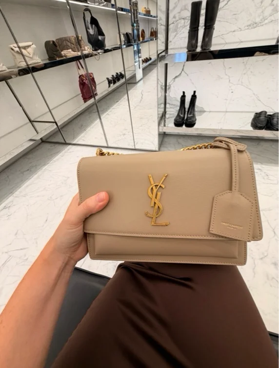 SUNSET MEDIUM IN SMOOTH LEATHER DARK BEIGE 2 320 €