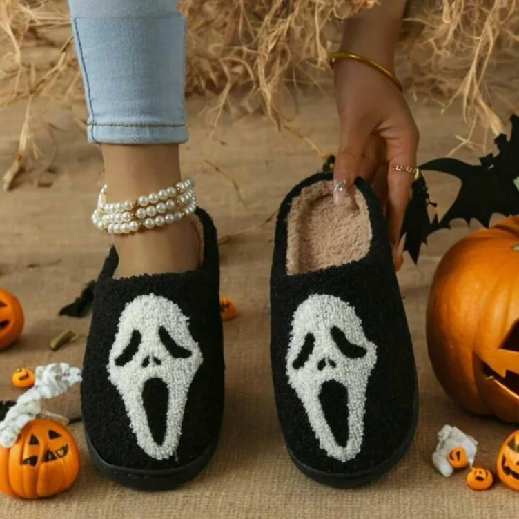 Ghost Face Slippers
