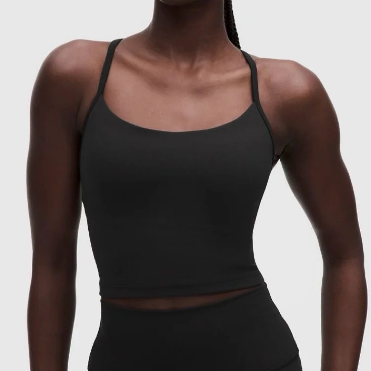 Black Cropped Lululemon Top
