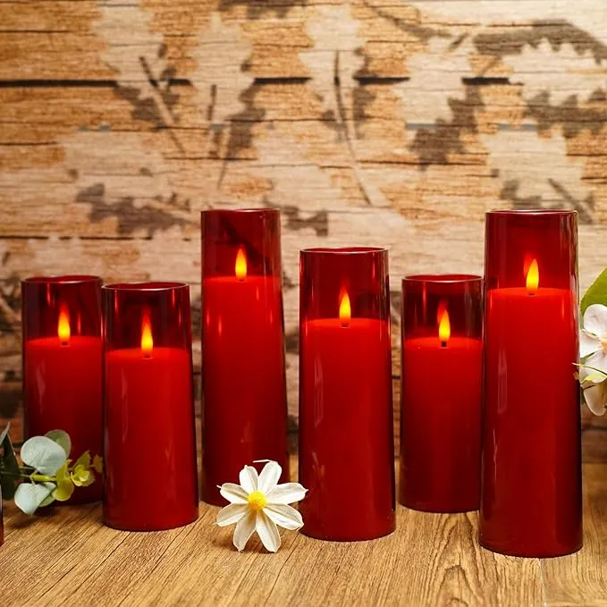 Red LED Candles