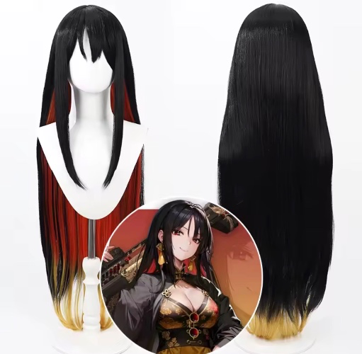 Nikke Goddess of Victory Moran Cosplay Wig Long Straight Wigs Heat Resistant Synthetic Hair Halloween Costume Party Role Play