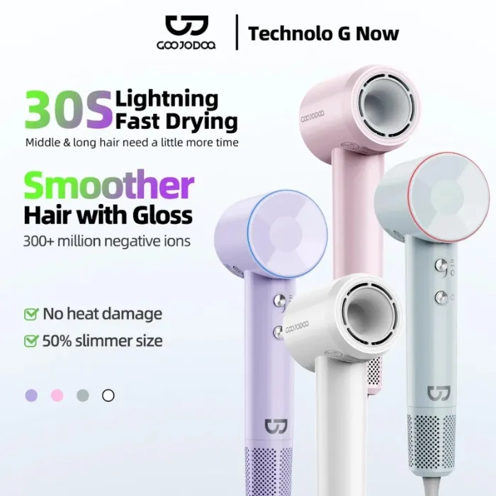 GOOJODOQ GD028 Hair Dryer - 1500W, 111.000RPM