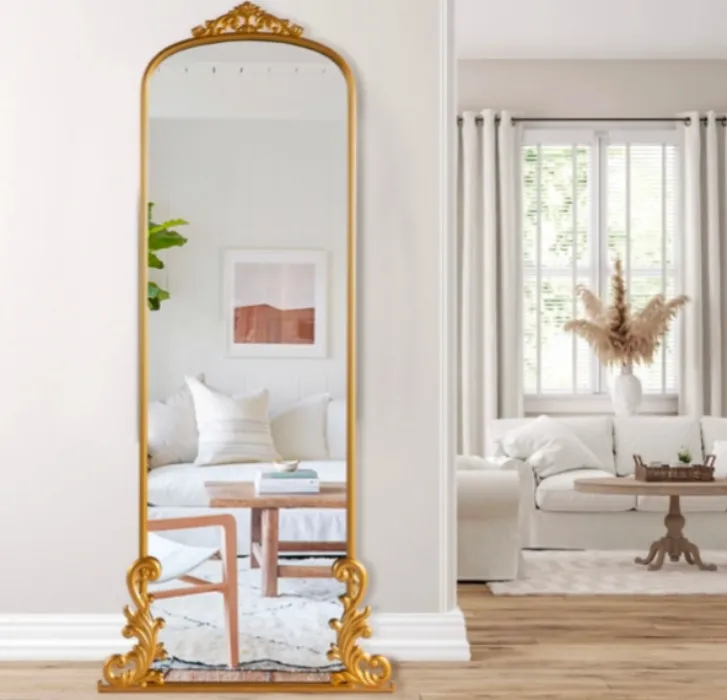 Baroque Arch Floor Mirror