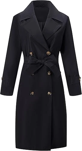 RISISSIDA Trench Coats Loose Fit