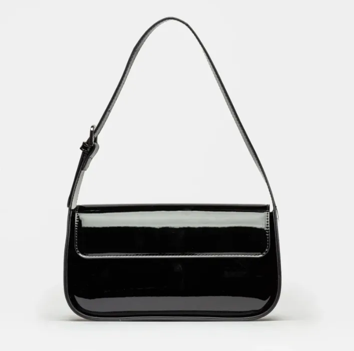 Black shiny bag