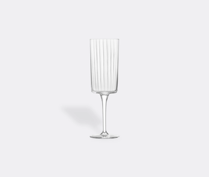 LSA International 'gio Line' Champagne Flute, Set Of Four, Clear - Glassware Clear Uni UNI