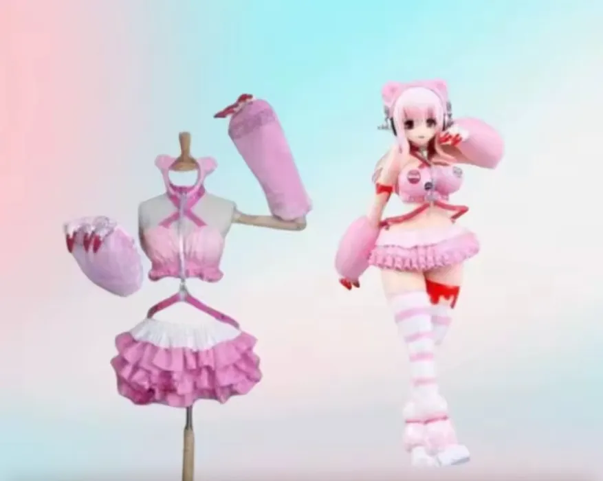 Super sonico gloomy bear cosplay 