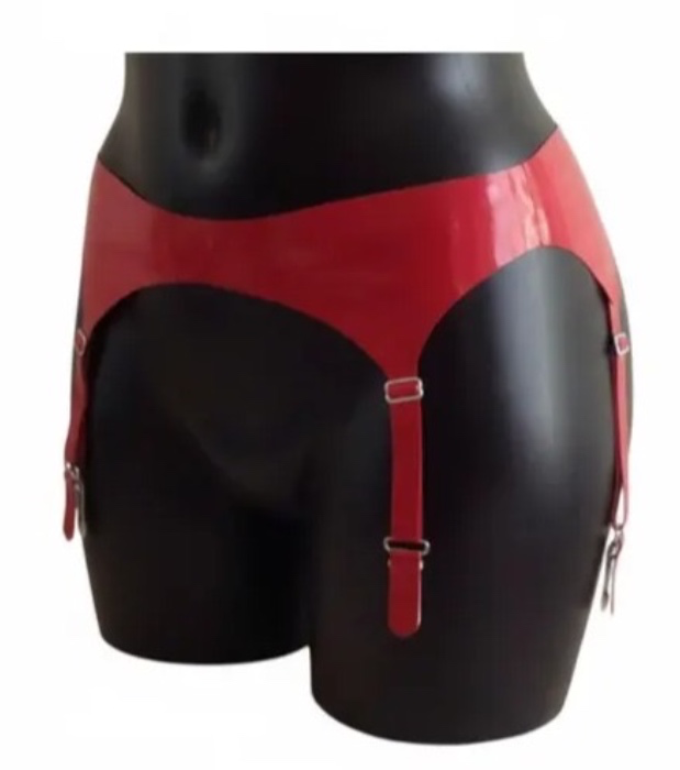 Cinturon portaligas de latex 