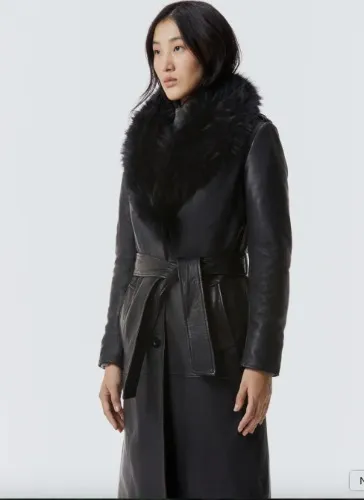 FABIOLA - Danier Leather Trench Coat