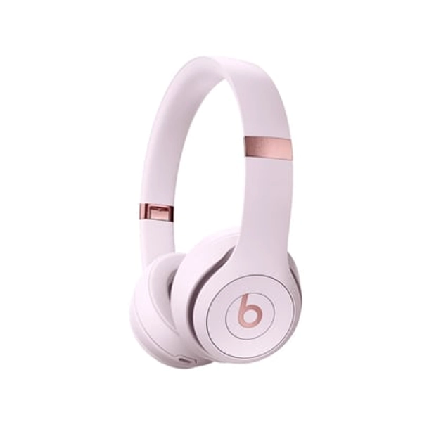 Beats Solo 4 - Wireless On-Ear Bluetooth Headphones, Up to 50-Hour Battery Life, Ultra-Lightweight Comfort, Powerful and Balanced Sound, Apple & Android Compatible - Cloud Pink Cloud Pink Standalone