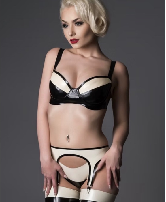 Latex Betty Lingerie Set