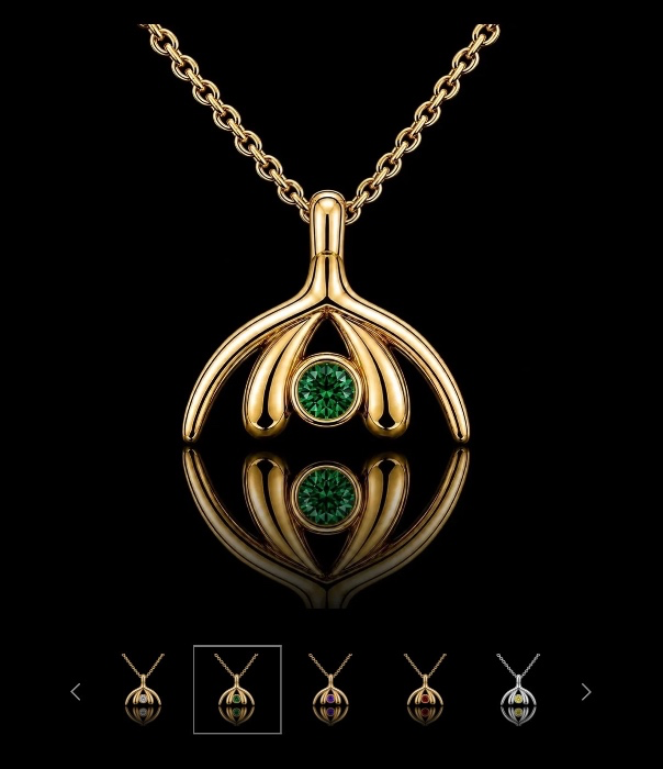 Custom Made Clitoris Pendant in Gold