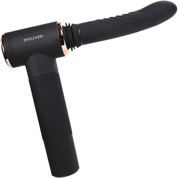 too hot to handle rechargeable silicone thrusting vibrator with suction cup