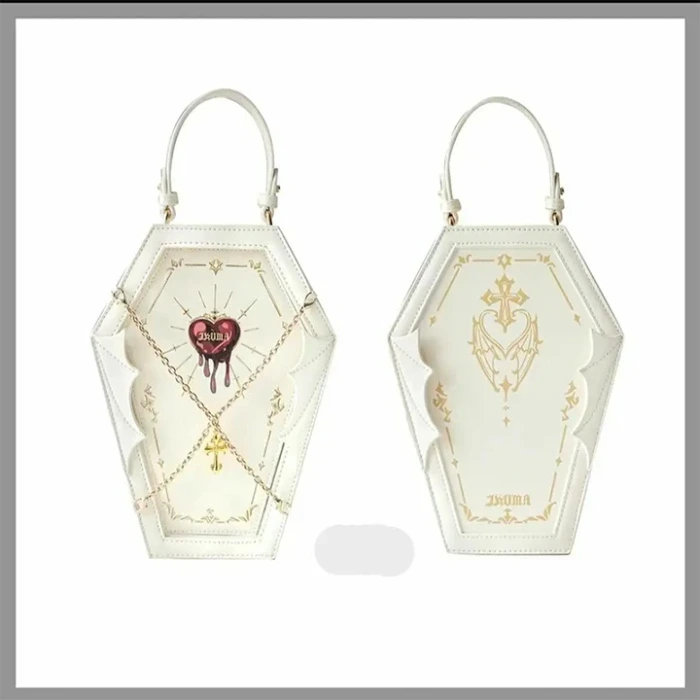 Gothic Coffin Ita bag with Chain