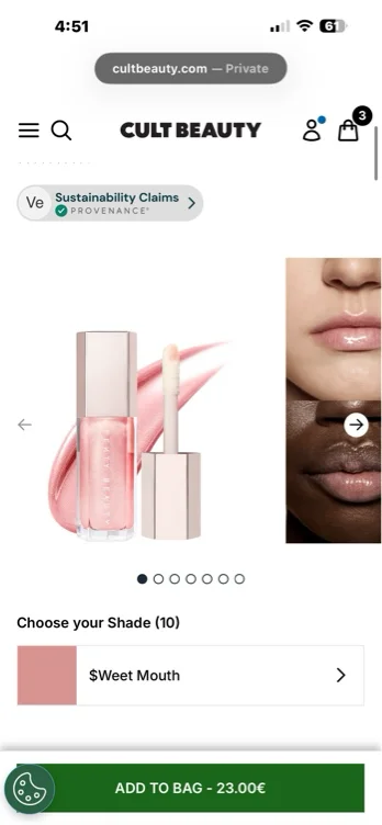 Fenty Beauty Gloss SWEET MOUTH