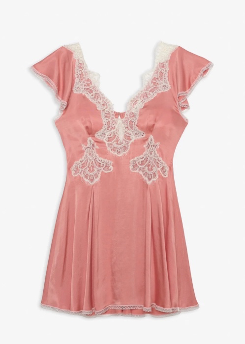 Luna Rose Mini Dress — Coral