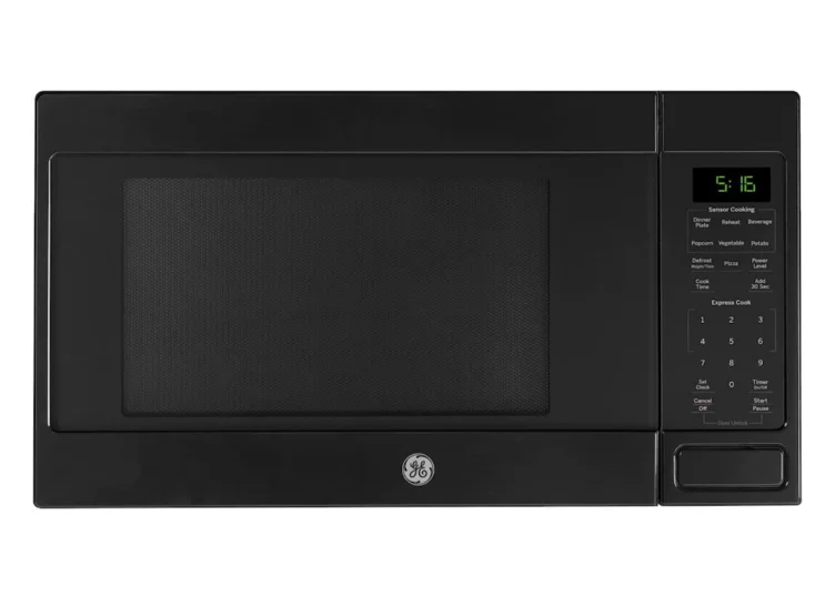 GE - 1.6 Cu. Ft. Countertop Microwave with Sensor Cooking and Defrost - Black