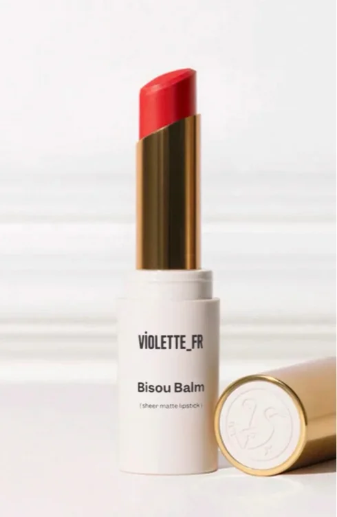 BISOU BALM Sheer Matte Lipstick - Bonbon Coquelicot