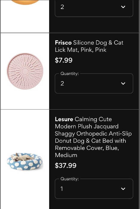Cat bed and other items!