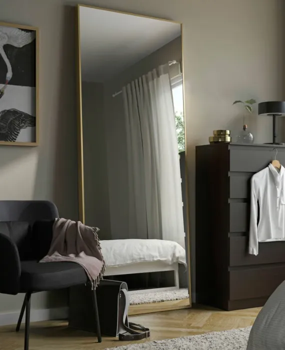 HOVET Mirror - gold 30 3/4x77 1/8 "