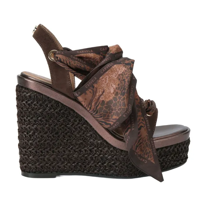 sorrento scarf wedge heel | Kurt Geiger