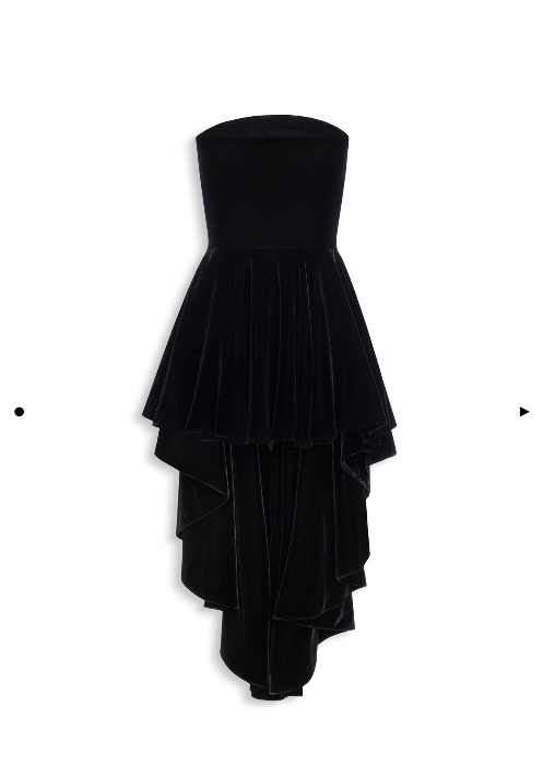 
        ALAÏA Noir VELVET BUSTIER TRIANGLE DRESS | ALAÏA GB
    