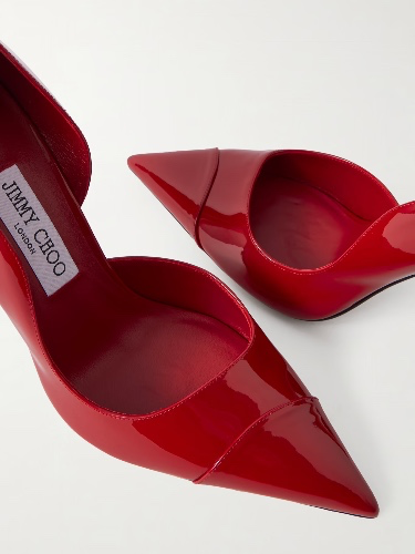 JIMMY CHOO | Brigitte 100 patent-leather pumps