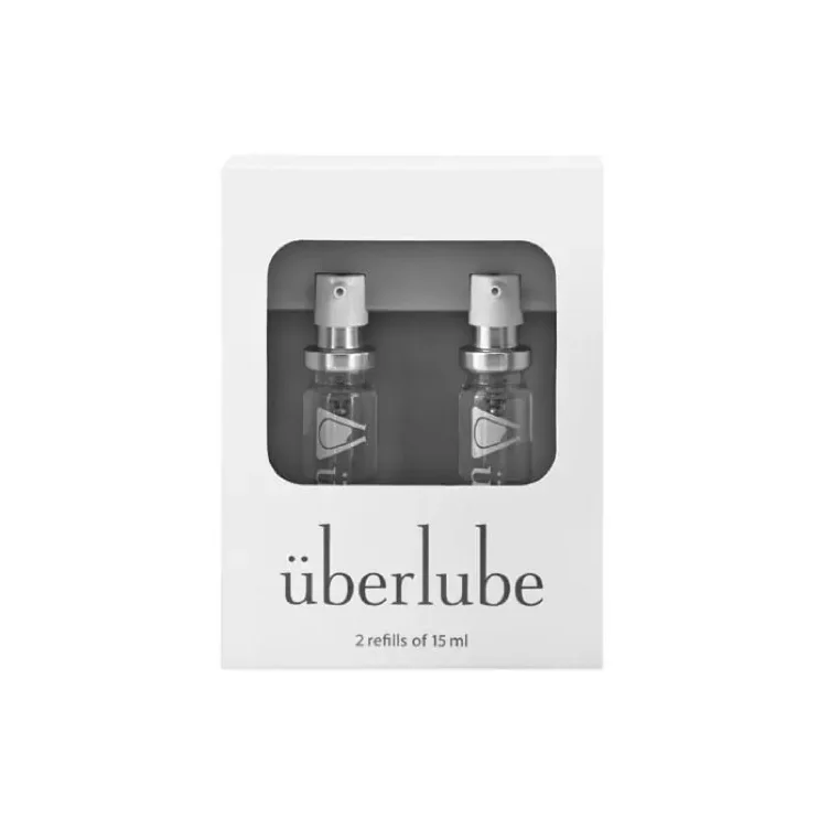 Uberlube Premium Silicone Lube - Travel Kit Refills (15ml - 2 Tubes)
