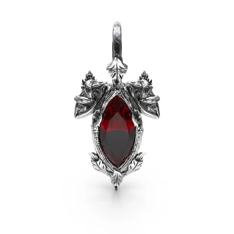 BIRTHSTONE PENDANT | DECEMBER (BLUE TOPAZ) / SOLID STAINLESS STEEL