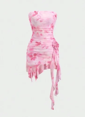 Pink Tight Mini Dress